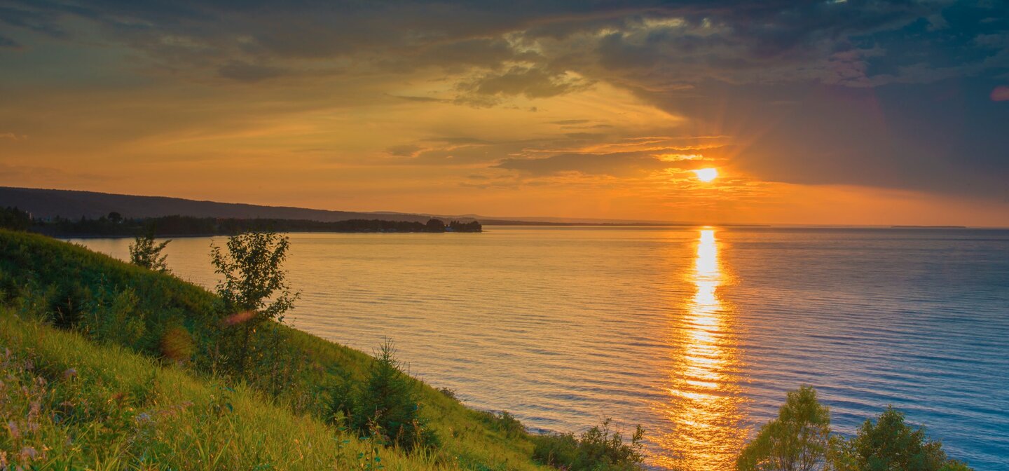 Coucher de soleil à Desbiens - Crédit Steve Deschenes 