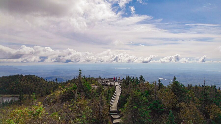 View from the top of the Monts-Valin