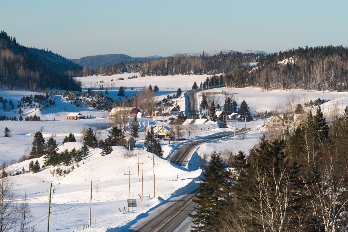 Route du Fjord en hiver