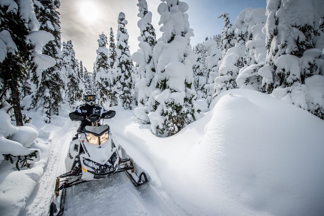 Sentier avec motoneige - Fabrice Tremblay 