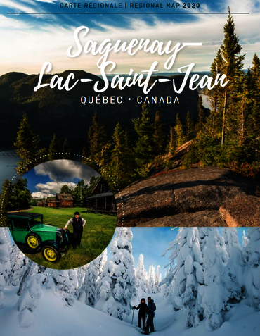 Carte régionale 2020 - Tourisme Saguenay-Lac-Saint-Jean