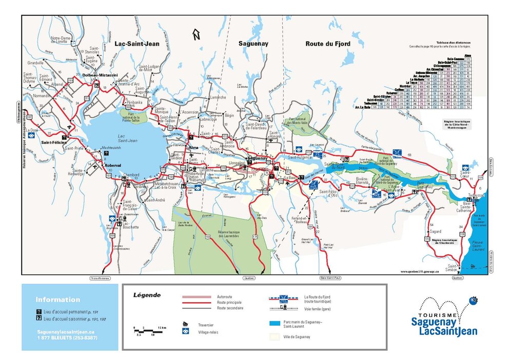 Regional Map - Tourisme Saguenay-Lac-Saint-Jean