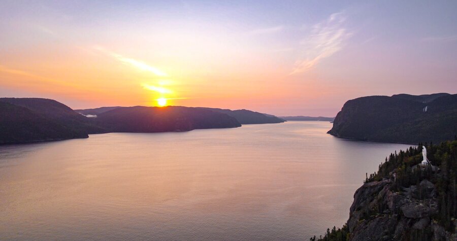 Vue sur le fjord du Saguenay