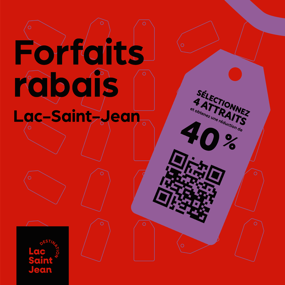 Forfaits rabais Destination Lac-Saint-Jean