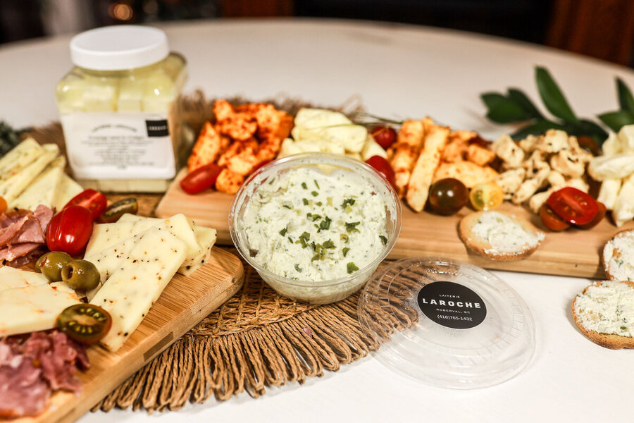 Plateau de fromages artisanaux de la Laiterie Laroche