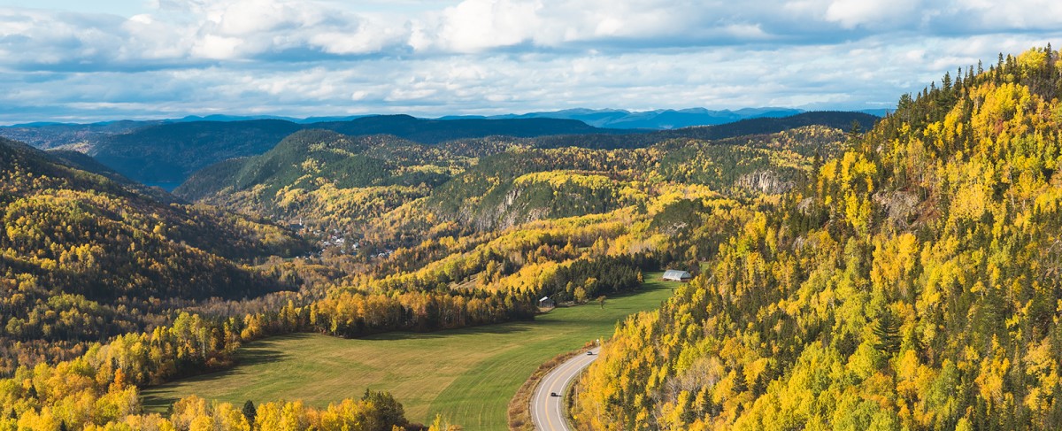 [Translate to English:] Paysage automnal Saguenay-Lac-Saint-Jean