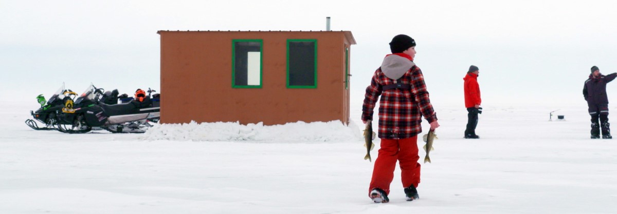 Ice Fishing Cabin Rental in Sainte-Rose-du-Nord, Saguenay Fjord